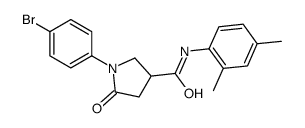 1-(4-bromophenyl)-N-(2,4-dimethylphenyl)-5-oxopyrrolidine-3-carboxamide Structure