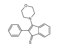 3-morpholin-4-yl-2-phenylindene-1-thione Structure