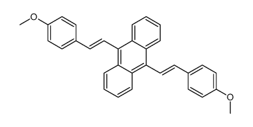 9,10-bis[2-(4-methoxyphenyl)ethenyl]anthracene结构式