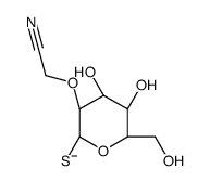 CYANOMETHYL-1-THIO-B-D-GALACTOPYRANOSIDE Structure