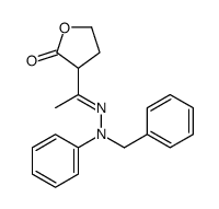 3-[N-(N-benzylanilino)-C-methylcarbonimidoyl]oxolan-2-one Structure