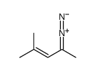4-diazo-2-methylpent-2-ene Structure