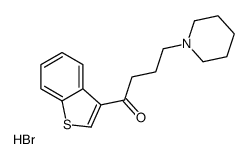 1-(1-benzothiophen-3-yl)-4-piperidin-1-ylbutan-1-one,hydrobromide结构式
