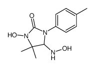 3-hydroxy-5-hydroxyamino-4,4-dimethyl-1-p-tolyl-imidazolidin-2-one结构式