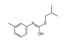 S-(2-methylpropyl) N-(3-methylphenyl)carbamothioate结构式