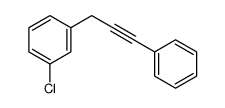 1-chloro-3-(3-phenylprop-2-ynyl)benzene结构式