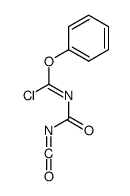 N-carbonisocyanatidoyl-1-phenoxymethanimidoyl chloride Structure
