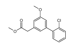 methyl 2-(2'-chloro-5-methoxy-[1,1'-biphenyl]-3-yl)acetate Structure