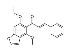 1-(6-ethoxy-4-methoxy-1-benzofuran-5-yl)-3-phenylprop-2-en-1-one Structure