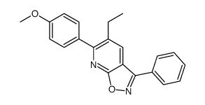 5-ethyl-6-(4-methoxyphenyl)-3-phenyl-[1,2]oxazolo[5,4-b]pyridine Structure