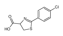 2-(4-chloro-phenyl)-4,5-dihydro-thiazole-4-carboxylic acid Structure