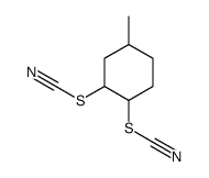 (4-methyl-2-thiocyanatocyclohexyl) thiocyanate结构式