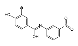 3-bromo-4-hydroxy-N-(3-nitrophenyl)benzamide Structure