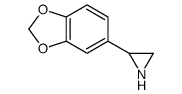 2-(1,3-benzodioxol-5-yl)aziridine Structure