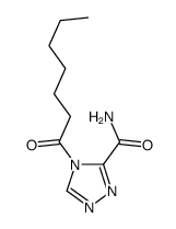 4-heptanoyl-1,2,4-triazole-3-carboxamide结构式