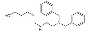 5-[2-(dibenzylamino)ethylamino]pentan-1-ol结构式