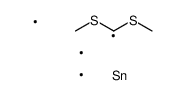 bis(methylsulfanyl)methyl-trimethylstannane Structure