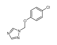 1-[(4-chlorophenoxy)methyl]-1,2,4-triazole结构式