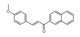 (E)-3-(4-methoxyphenyl)-1-(naphthalen-2-yl)prop-2-en-1-one结构式