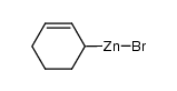 bromo(cyclohex-2-en-1-yl)zinc结构式