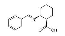 cis-2-(Benzylidenamino)-1-cyclohexancarbonsaeure结构式