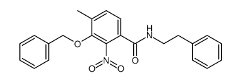 3-(benzyloxy)-4-methyl-2-nitro-N-phenethylbenzamide Structure