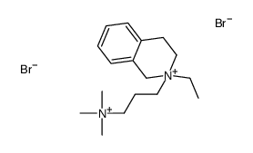 3-(2-ethyl-3,4-dihydro-1H-isoquinolin-2-ium-2-yl)propyl-trimethylazanium,dibromide Structure