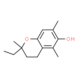 2H-1-Benzopyran-6-ol,2-ethyl-3,4-dihydro-2,5,7-trimethyl-(9CI) structure