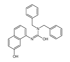 1,1-dibenzyl-3-(7-hydroxynaphthalen-1-yl)urea结构式