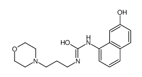 1-(7-hydroxynaphthalen-1-yl)-3-(3-morpholin-4-ylpropyl)urea结构式