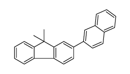 9,9-dimethyl-2-naphthalen-2-ylfluorene结构式