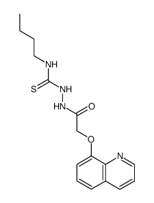 4-butyl-1-(quinolin-8-yloxy-acetyl)-thiosemicarbazide结构式