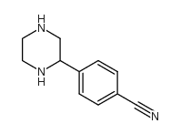 4-PIPERAZIN-2-YL-BENZONITRILE Structure