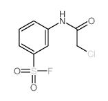 Benzenesulfonylfluoride, 3-[(2-chloroacetyl)amino]- structure