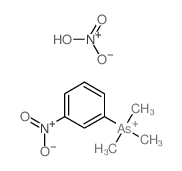 dihydroxy-oxo-azanium; trimethyl-(3-nitrophenyl)arsanium structure