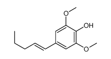 2,6-dimethoxy-4-pent-1-enylphenol Structure