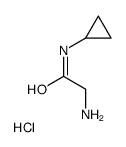 2-AMINO-N-CYCLOPROPYLACETAMIDE HYDROCHLORIDE Structure