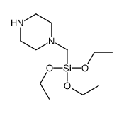 triethoxy(piperazin-1-ylmethyl)silane Structure
