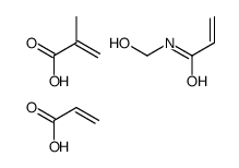 N-(hydroxymethyl)prop-2-enamide,2-methylprop-2-enoic acid,prop-2-enoic acid结构式