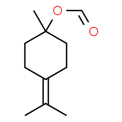 1-methyl-4-(1-methylethylidene)cyclohexyl formate结构式