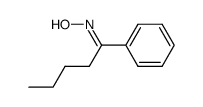 E-oxime de la 1-phenylpentan-1-one Structure