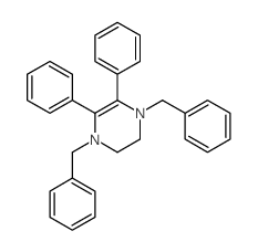 1,4-dibenzyl-2,3-diphenyl-5,6-dihydropyrazine结构式