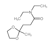 N,N-diethyl-3-(2-methyl-1,3-dioxolan-2-yl)propanamide Structure