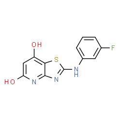 2-(3-FLUOROPHENYLAMINO)THIAZOLO[4,5-B]PYRIDINE-5,7-DIOL Structure