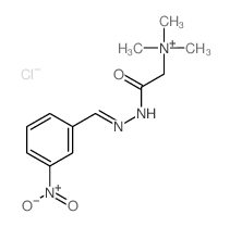 Ethanaminium,N,N,N-trimethyl-2-[2-[(3-nitrophenyl)methylene]hydrazinyl]-2-oxo-, chloride(1:1) structure