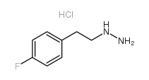 [2-(4-fluoro-phenyl)-ethyl]-hydrazine hydrochloride structure