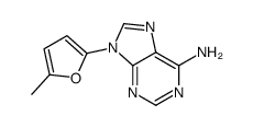 9-(5-methylfuran-2-yl)purin-6-amine结构式