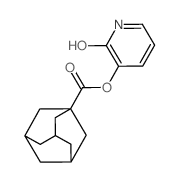 (2-oxo-1H-pyridin-3-yl) adamantane-1-carboxylate结构式