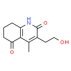 2,5(1H,6H)-Quinolinedione, 7,8-dihydro-3-(2-hydroxyethyl)-4-methyl- (9CI)结构式
