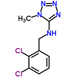 N-(2,3-Dichlorobenzyl)-1-methyl-1H-tetrazol-5-amine结构式